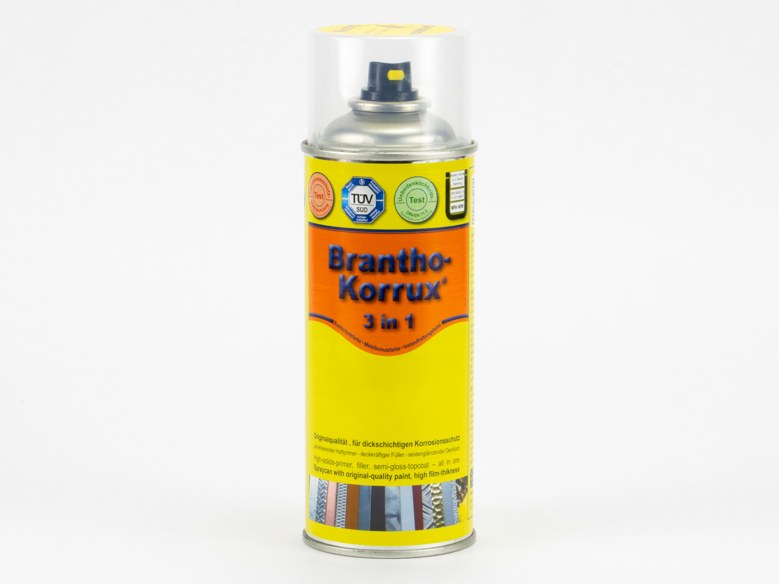 Brantho-Korrux 3 in 1 direct to metal, rust prevention paint in an 400ml aerosol spray can